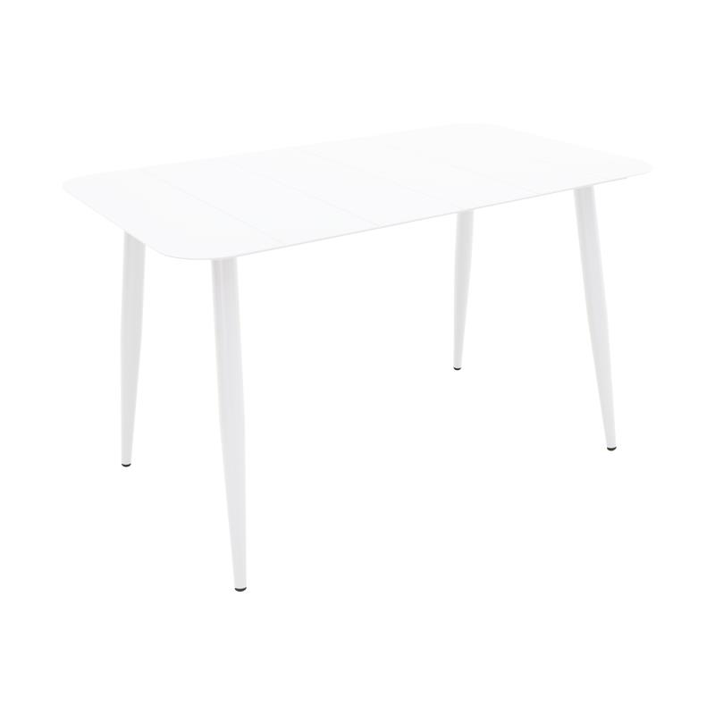 Τραπέζι Vista αλουμίνιο σε λευκή απόχρωση 120x70x72εκ