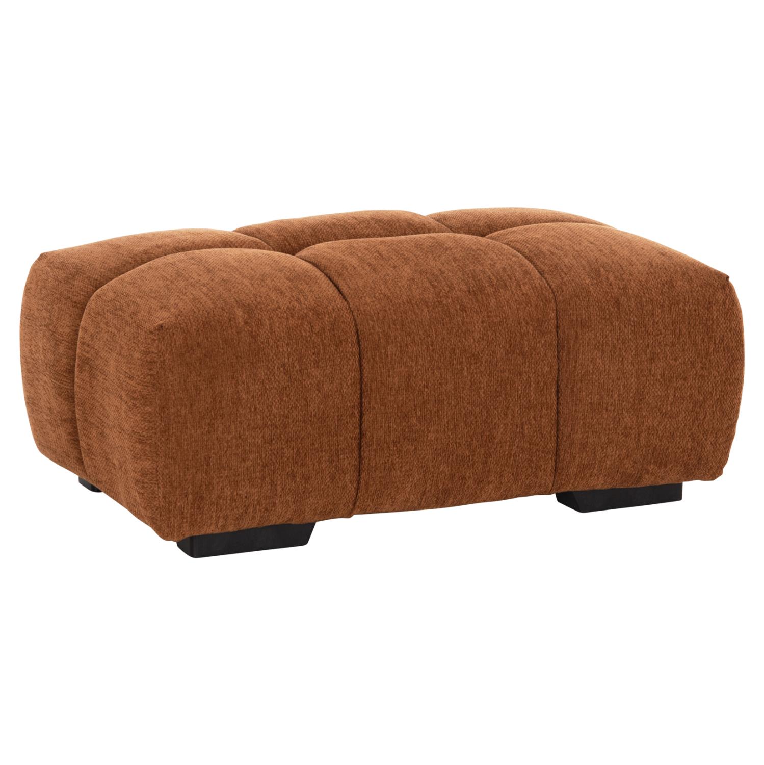 Ταμπουρέ - Υποπόδιο COVEN C3342.02 Κεραμιδί ύφασμα 100x65x37Υεκ.