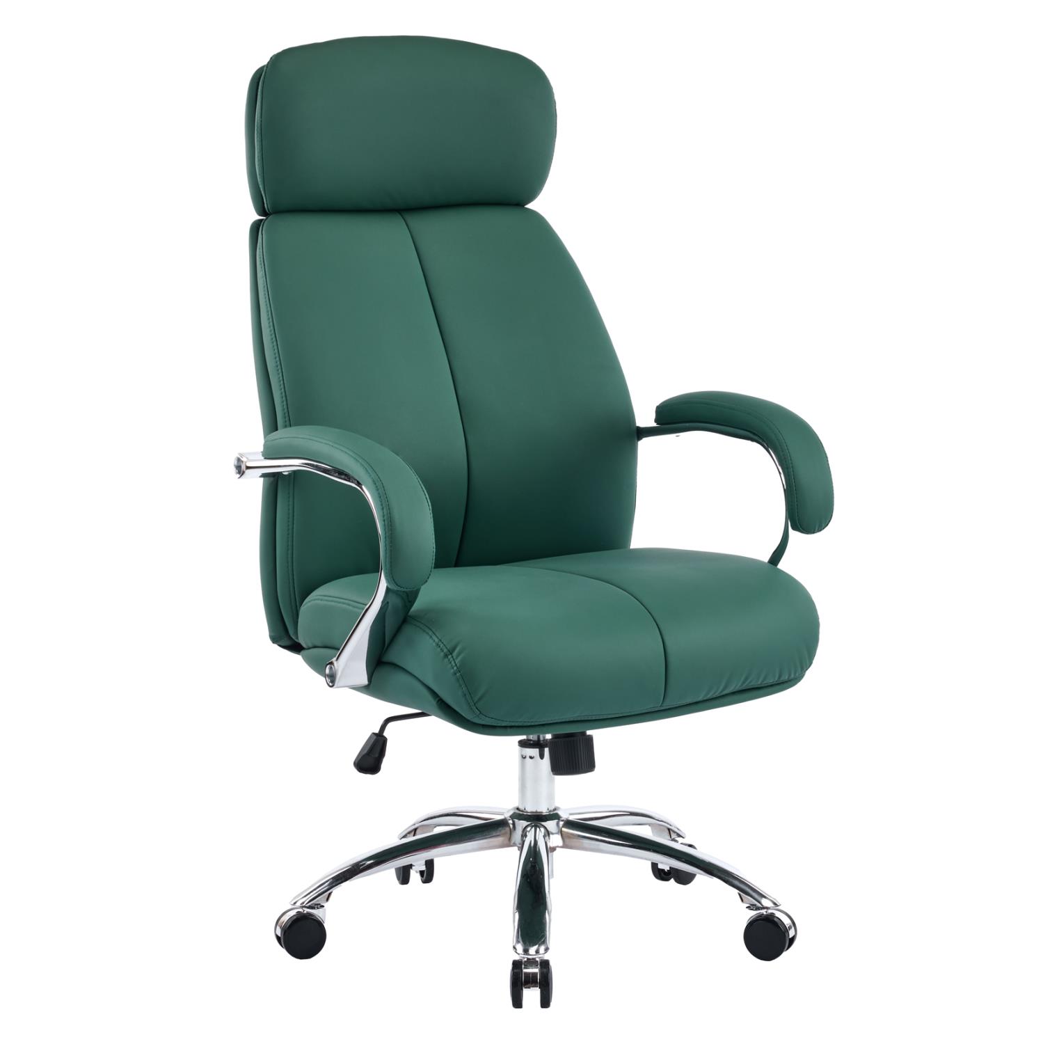 Καρέκλα Γραφείου TOREN C18357.07 Πράσινο PU Δέρμα - Βάση Χρωμίου 66x74x128Υεκ