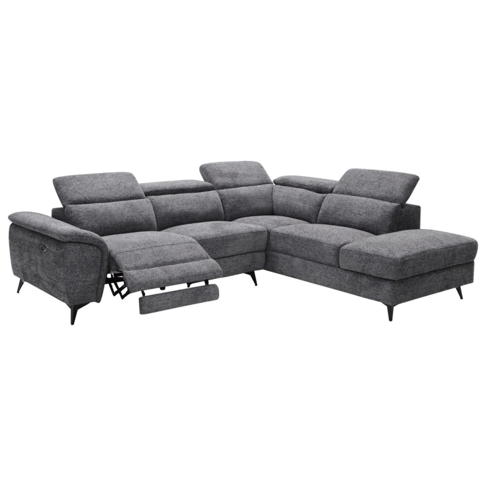 Γωνιακός Καναπές RESTRO Δεξιά γωνία με Ανακλίσεις και Αποθ. χώρο σε Γκρί ύφασμα 284x224x76Υεκ. Γωνιακός Καναπές RESTRO Δεξιά γωνία με Ανακλίσεις και Αποθ. χώρο σε Γκρί ύφασμα 284x224x76Υεκ.