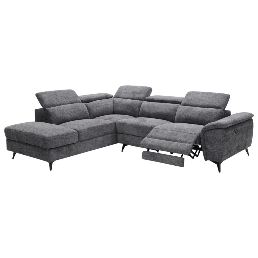 Γωνιακός Καναπές RESTRO Αριστερή γωνία με Ανακλίσεις σε Γκρι ύφασμα 284x224x76Υεκ. Γωνιακός Καναπές RESTRO Αριστερή γωνία με Ανακλίσεις σε Γκρι ύφασμα 284x224x76Υεκ.