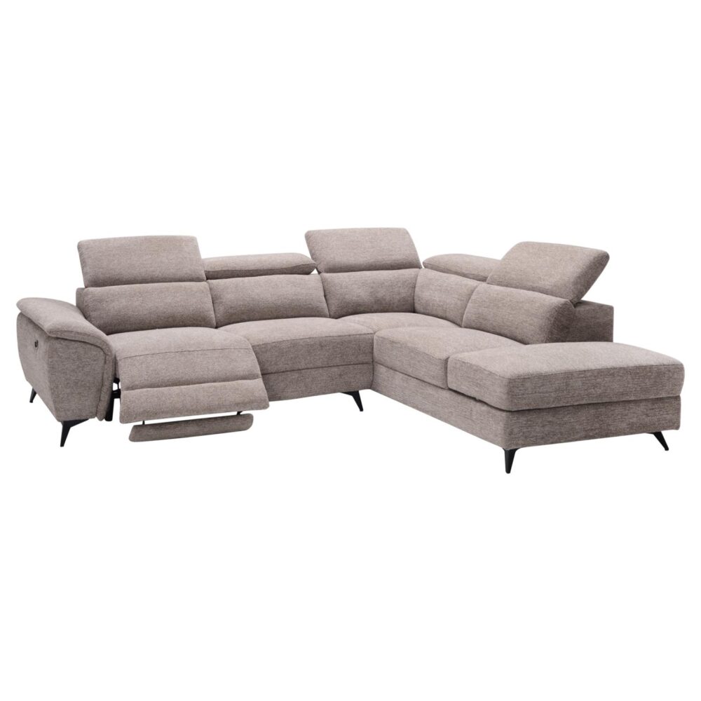 Γωνιακός Καναπές RESTRO Δεξιά γωνία με Ανακλίσεις και Αποθ. χώρο σε Μπεζ ύφασμα 284x224x76Υεκ. Γωνιακός Καναπές RESTRO Δεξιά γωνία με Ανακλίσεις και Αποθ. χώρο σε Μπεζ ύφασμα 284x224x76Υεκ.