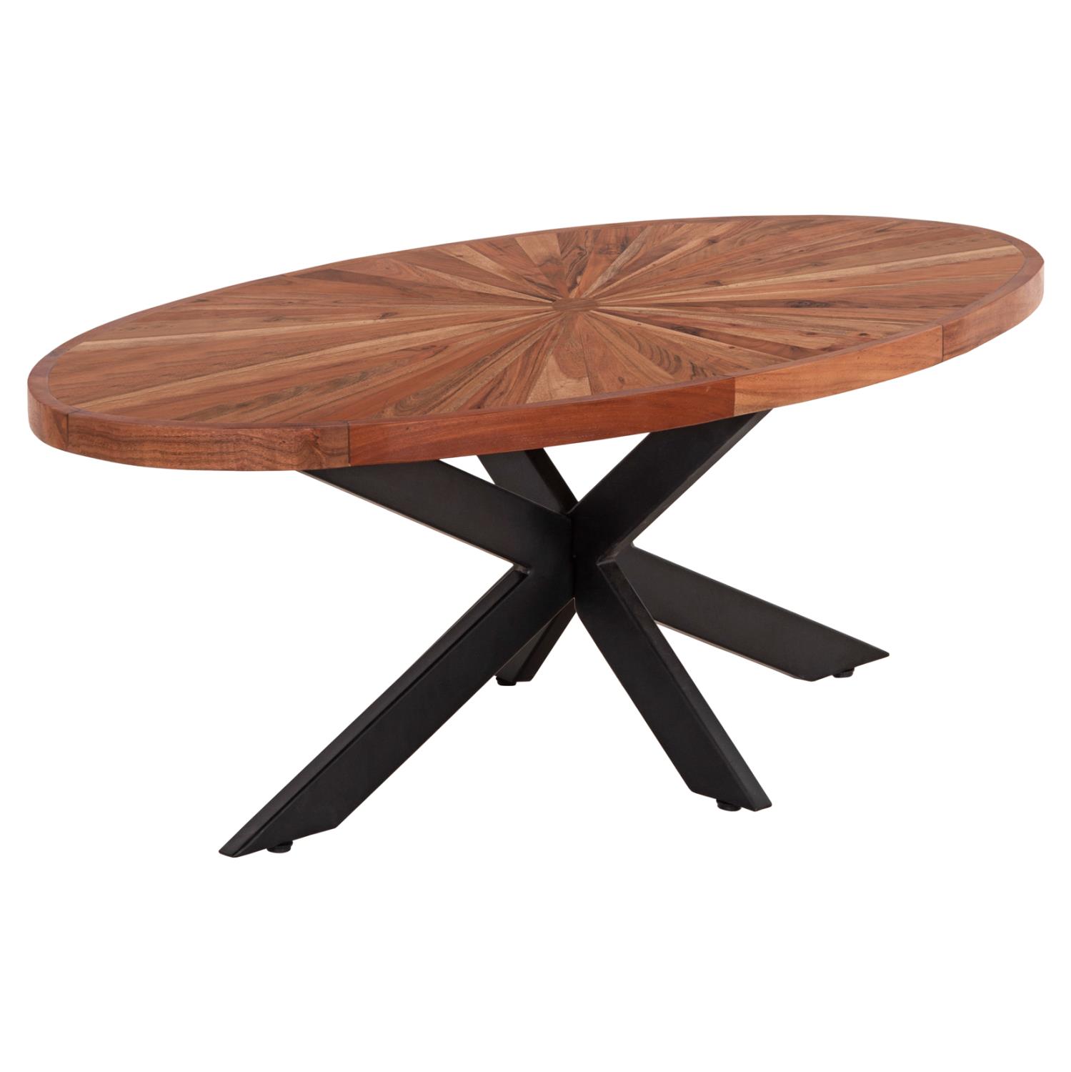 Τραπεζάκι σαλονιού MONTANA SUPERIOR C9906 Οβάλ Ξύλο Ακακίας - Μέταλλο 120x61x45Υεκ. Τραπεζάκι σαλονιού MONTANA SUPERIOR C9906 Οβάλ Ξύλο Ακακίας - Μέταλλο 120x61x45Υεκ.