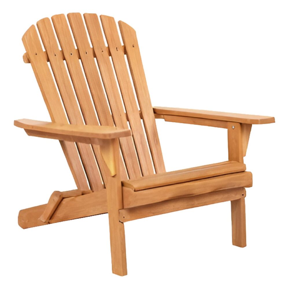 Πολυθρόνα Lounge SKALL C6619 Πτυσσόμενη Ξύλο Teak σε Φυσικό 70x89x95Υεκ.