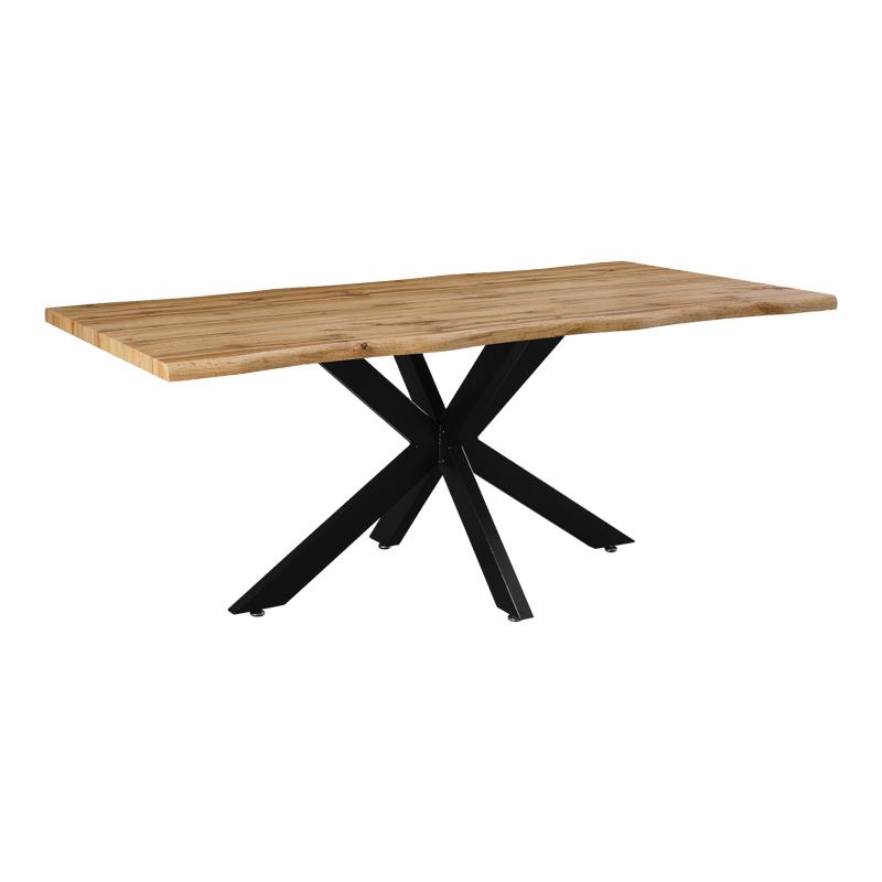 Tραπέζι Gilman MDF sonoma-μαύρο 180x90x75εκ Tραπέζι Gilman MDF sonoma-μαύρο 180x90x75εκ