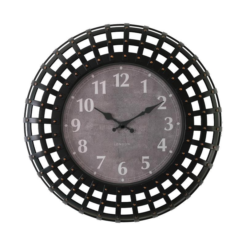 Ρολοϊ τοίχου FL2251 Fylliana Στρόγγυλο Μεταλλικό Μαύρο -Γκρί Φ50x6εκ. Ρολοϊ τοίχου FL2251 Fylliana Στρόγγυλο Μεταλλικό Μαύρο -Γκρί Φ50x6εκ.