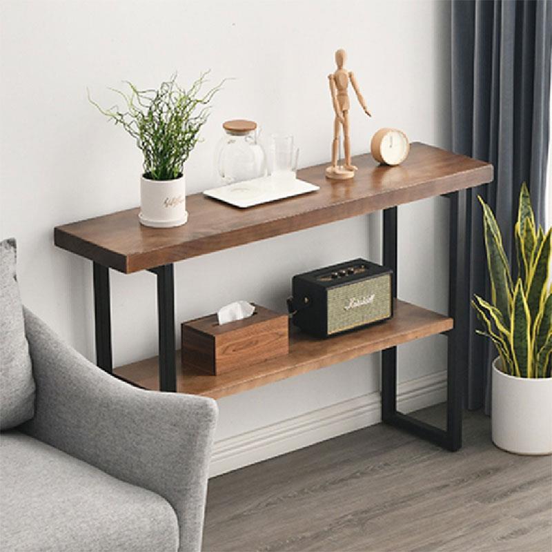 Κονσόλα Nore φυσικό ξύλο 35mm καρυδί-μαύρο 79x29x85εκ Κονσόλα Nore φυσικό ξύλο 35mm καρυδί-μαύρο 79x29x85εκ