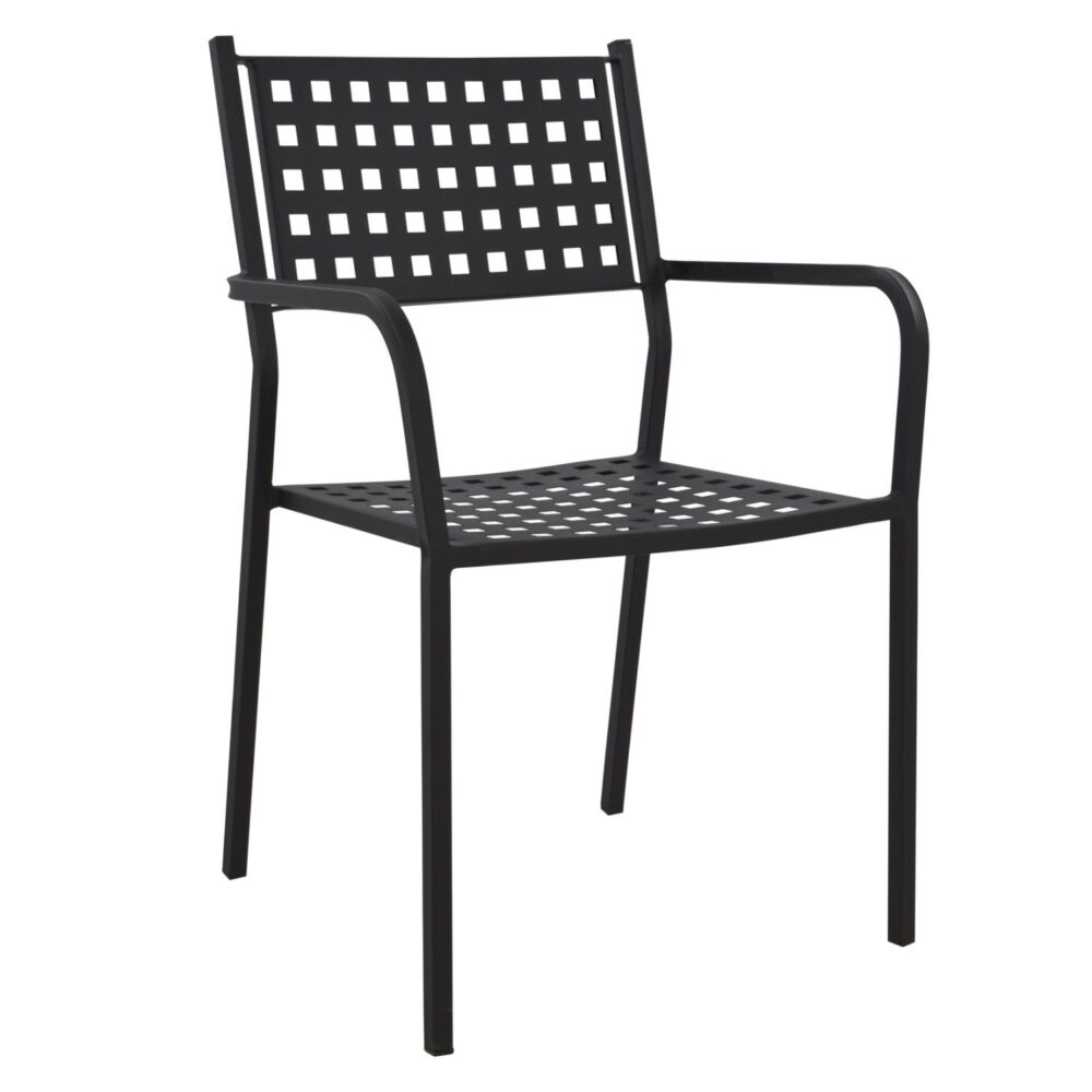 Καρέκλα - Πολυθρόνα ZETA C5031.01 Μεταλλική Μαύρη Ματ 55,5x50x84 εκ.