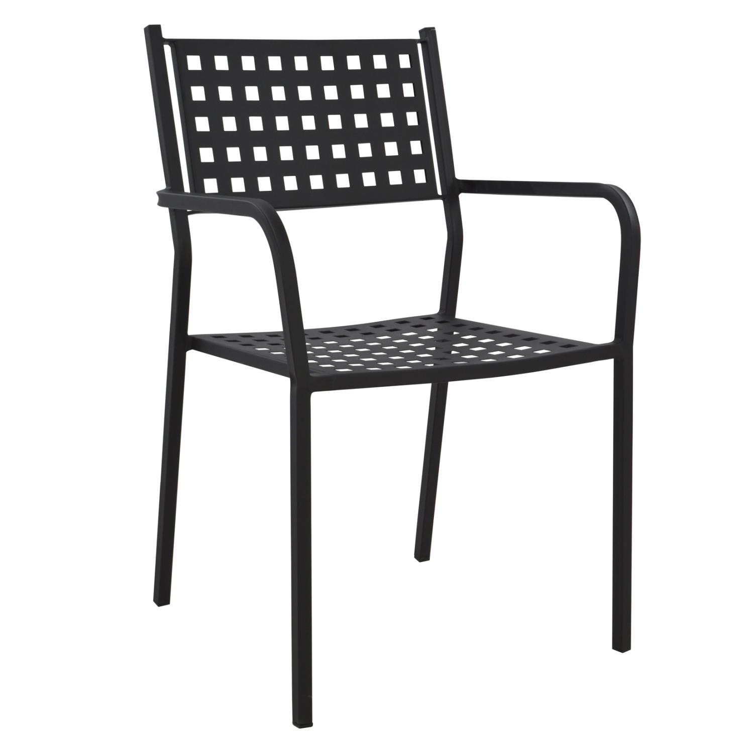 Καρέκλα - Πολυθρόνα ZETA C5031.01 Μεταλλική Μαύρη Ματ 55,5x50x84 εκ.