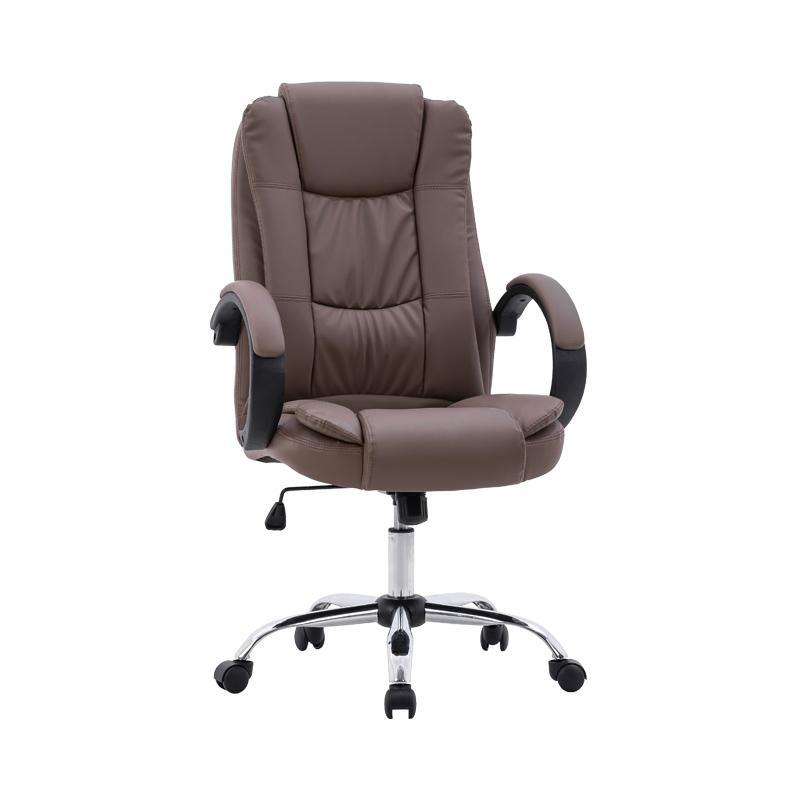 Καρέκλα Γραφείου 2043 Fylliana Καφέ Τεχνόδερμα 63.5x68x121 εκ.