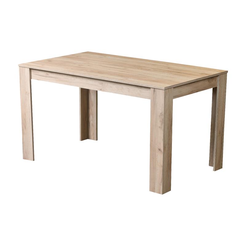 Τραπέζι Τραπεζαρίας Itaka Γκρί Δρύς 135x80x75 εκ.