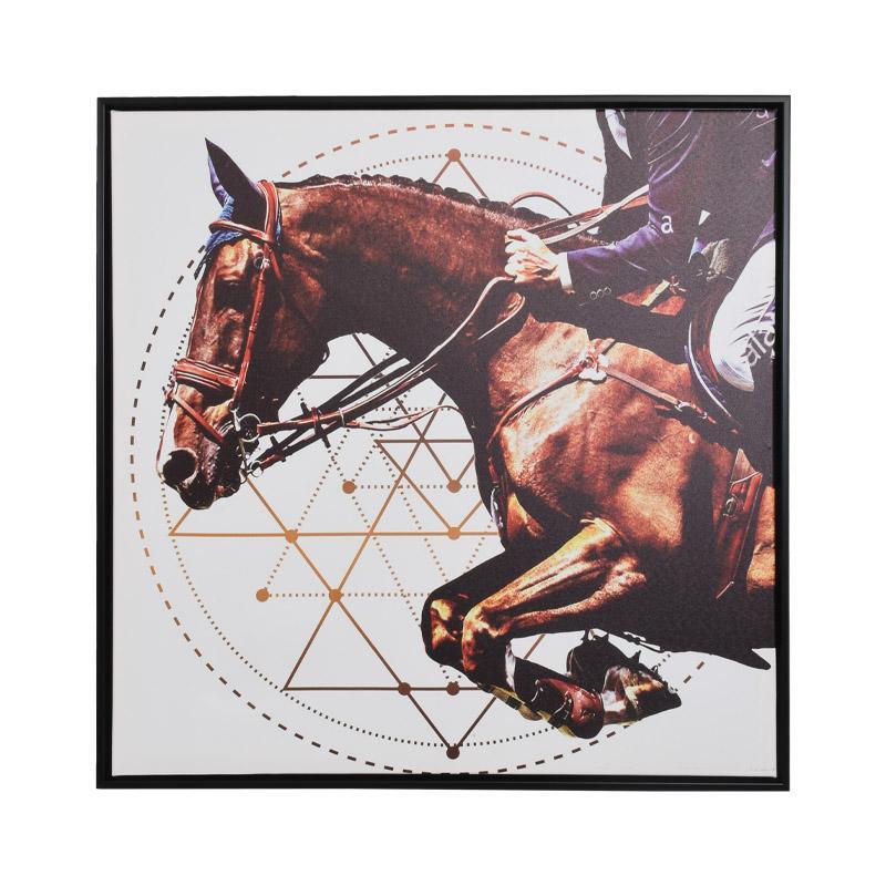 Κάδρο FL8345-6 Fylliana Άλογο Καφέ 60x60εκ.