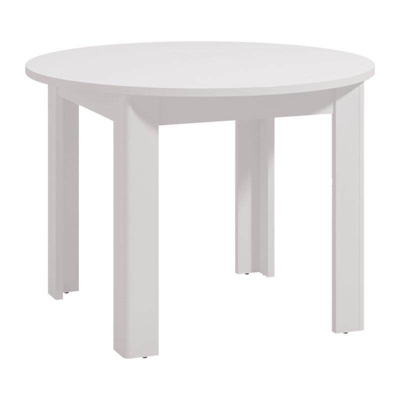 Τραπέζι Τραπεζαρίας Ancona Στρόγγυλο Λευκό 109x109x76,5 εκ.