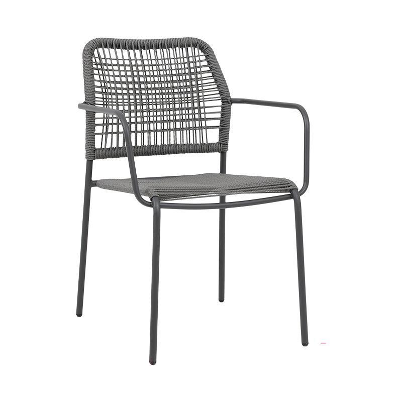 Καρέκλα Leana Fylliana Γκρί 56x59x80 εκ.