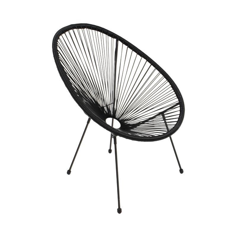 Καρέκλα - Πολυθρόνα Morena Fylliana Μαύρο 70x74x85 εκ.