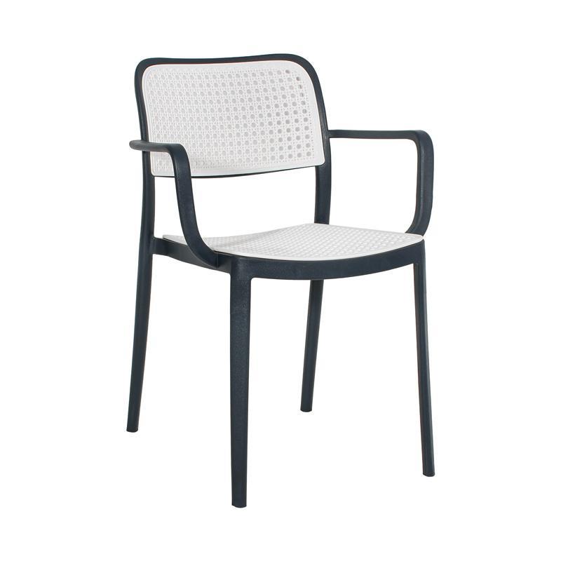 Καρέκλα Olesia Fylliana Ανθρακί - Γκρί 56x43x81 εκ.