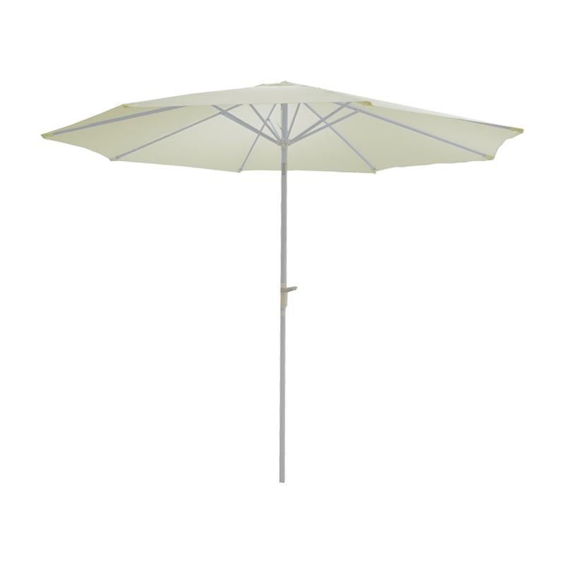 Ομπρέλα επαγγελματική Frow λευκό αλουμίνιο-μπεζ ύφασμα Φ3m