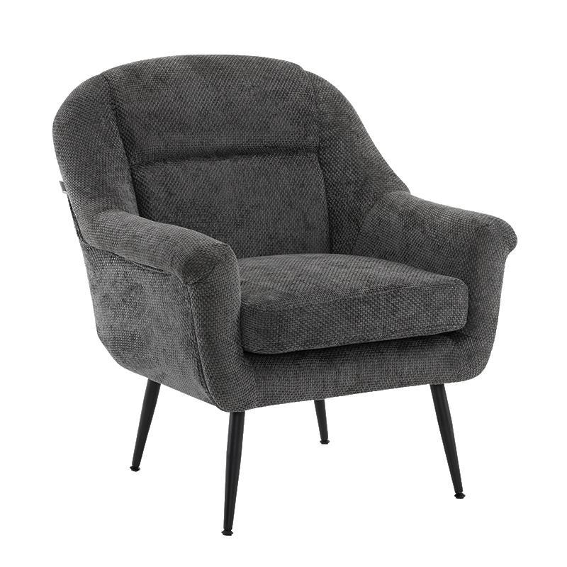 Πολυθρόνα FL801 Fylliana με Μεταλλικά Πόδια Γκρί 76x77x89 εκ.