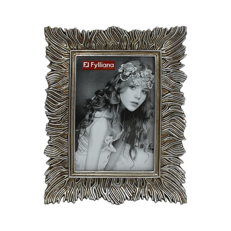 Κορνίζα FL21595 Fylliana Ασημί χρώμα 13x18εκ.