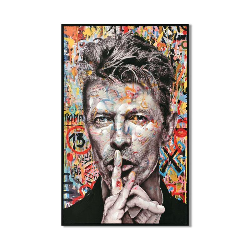 Πίνακας σε Καμβά David Bowie με Πλαστικό Πλαίσιο 62x4x92εκ.