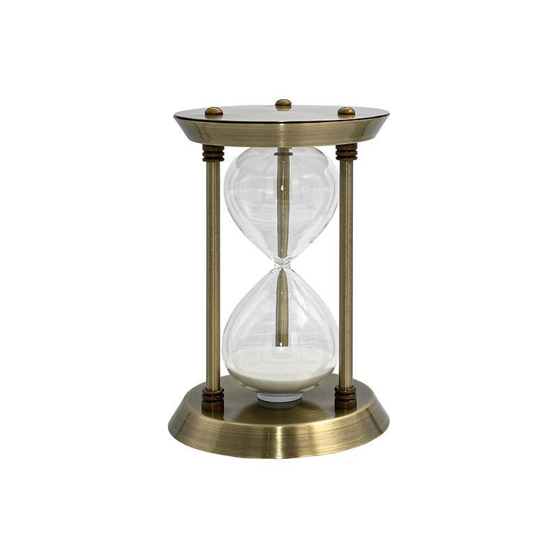 Επιτραπέζιο Διακοσμητικό Κλεψήδρα FL501 σε Μπρονζέ 15x15x22εκ.