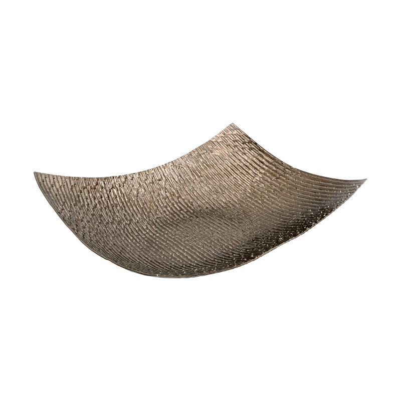 Μεταλλική Διακοσμητική Κουπ FL1200 Fylliana Ασημί 36x25x7 εκ.