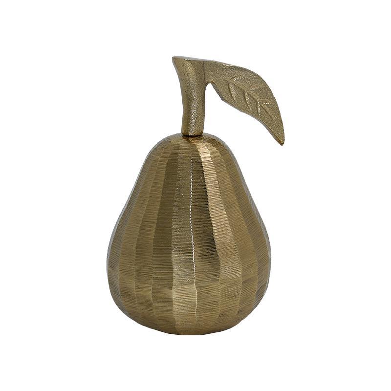 Μεταλλικό Διακοσμητικό Pear FL445  Fylliana Χρυσό χρώμα 8x14εκ