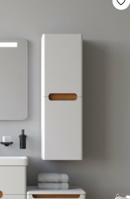 Στήλη μπάνιου κρεμαστή MASAL 35 Λευκό 35x28x110 εκ.