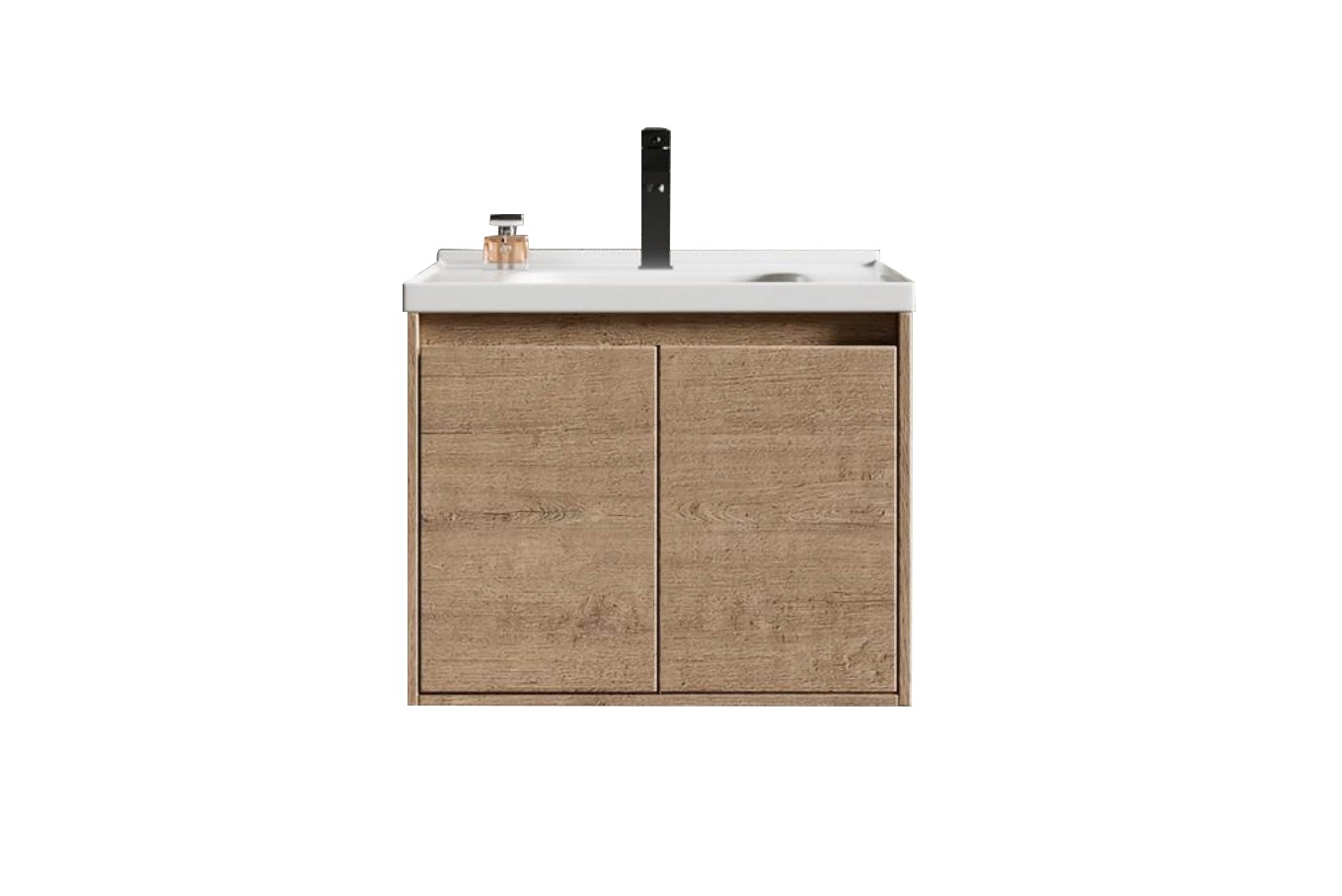 Πάγκος μπάνιου με Νιπτήρα REA 60 Καφέ 60x46x43 εκ.