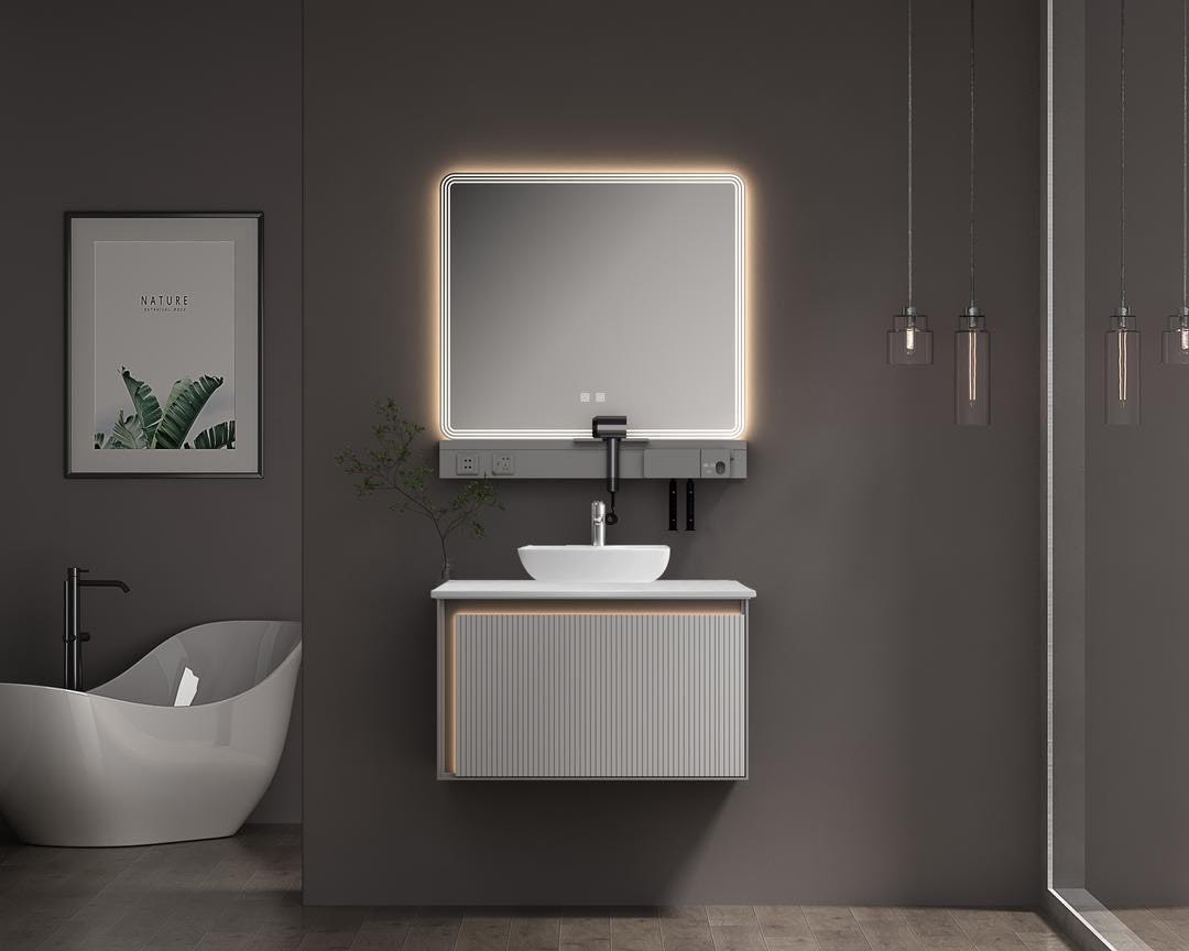 Σετ Επίπλου Mπάνιου GREYS 80 Top Light Grey Σετ Επίπλου Mπάνιου GREYS 80 Top Light Grey