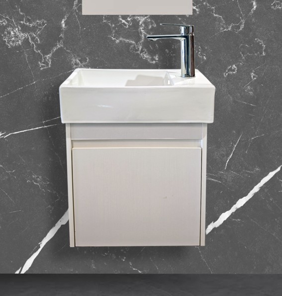 Πάγκος μπάνιου με Νιπτήρα KAREN 45 Λευκό 46x26x43 εκ.