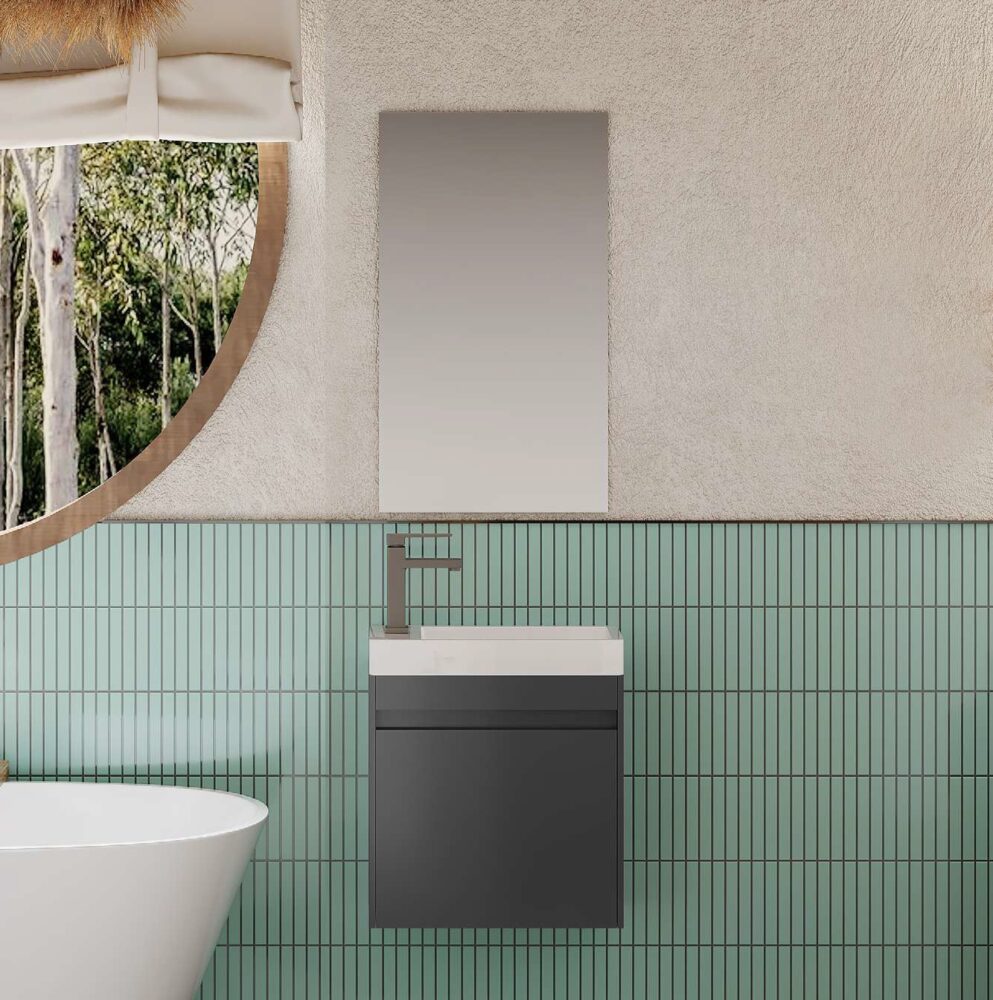 Σετ Επίπλου Mπάνιου KAREN 45 Μαύρο Σετ Επίπλου Mπάνιου KAREN 45 Μαύρο