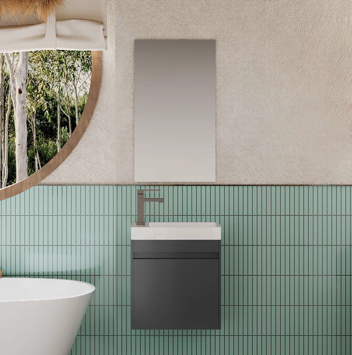 Σετ Επίπλου Mπάνιου KAREN 45 Μαύρο Σετ Επίπλου Mπάνιου KAREN 45 Μαύρο