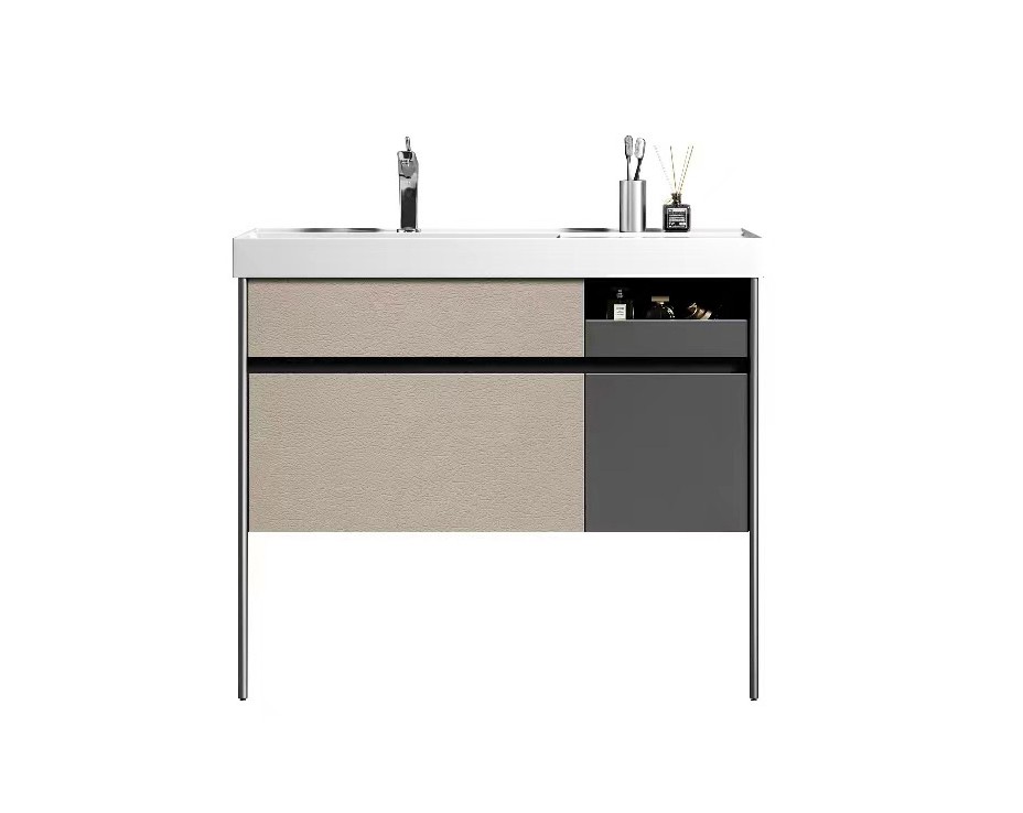 Πάγκος μπάνιου με Νιπτήρα ELITE 100 Smoke Grey 100x50x80 εκ.