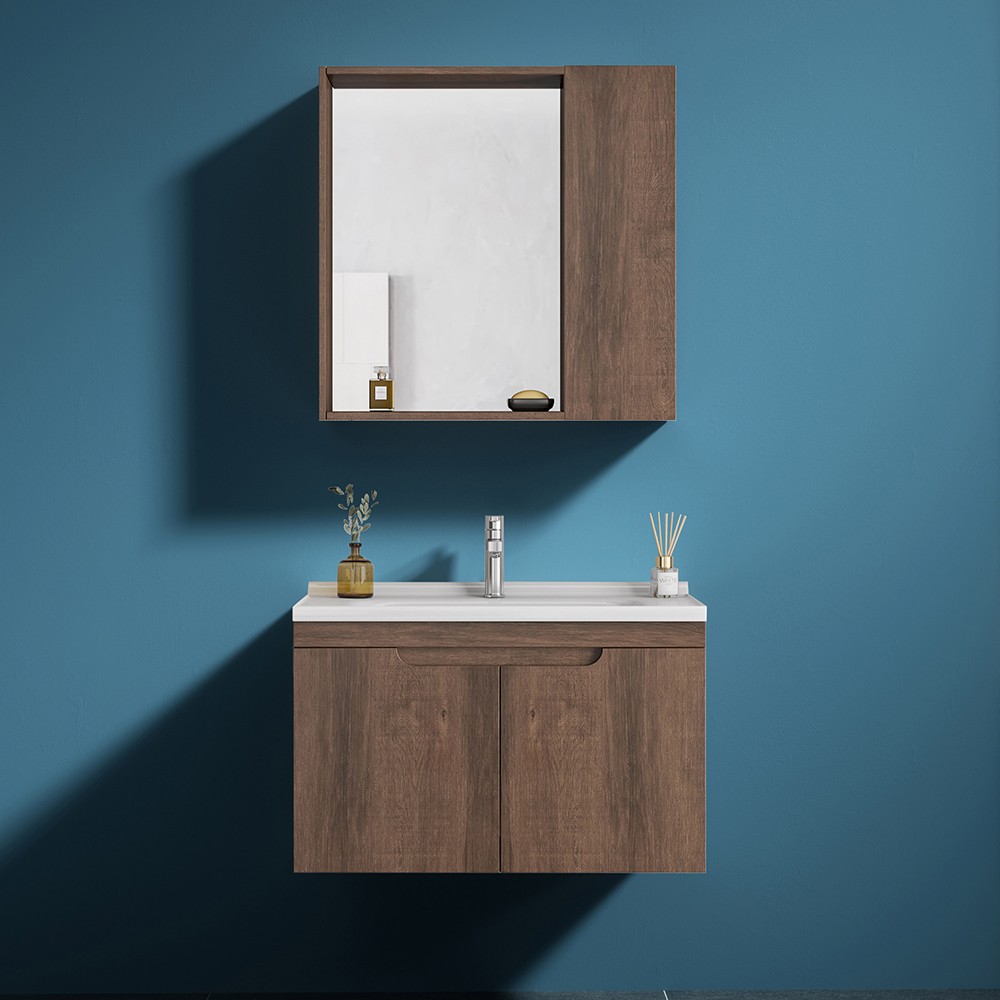 Σετ Επίπλου Mπάνιου DIANA 80 Plywood Brown