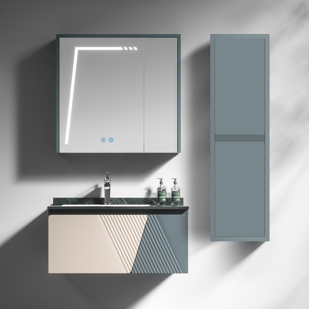 Σετ Επίπλου Mπάνιου VICTORIA 80 Beige - Petrol Σετ Επίπλου Mπάνιου VICTORIA 80 Beige - Petrol