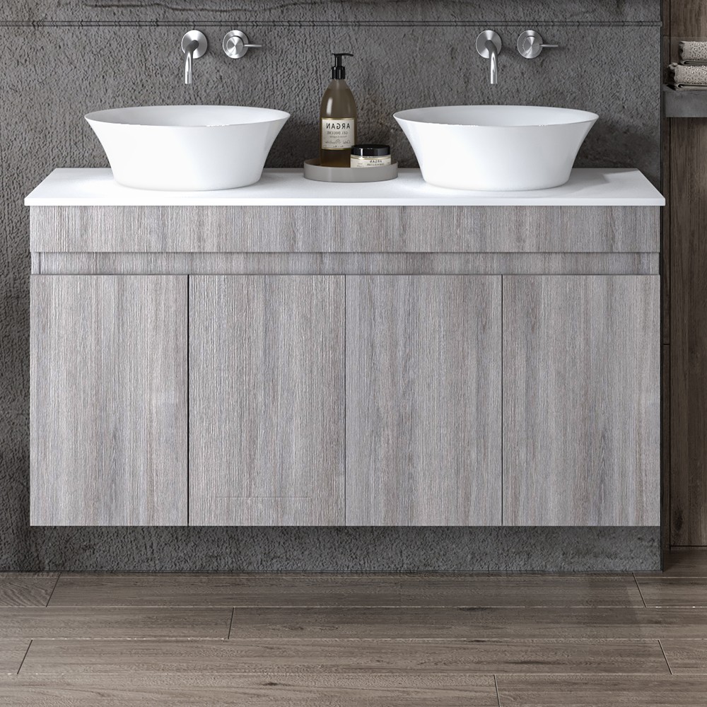 Πάγκος μπάνιου με Νιπτήρα OMEGA 120 Grey Oak 120x46x60 εκ. Πάγκος μπάνιου με Νιπτήρα OMEGA 120 Grey Oak 120x46x60 εκ.