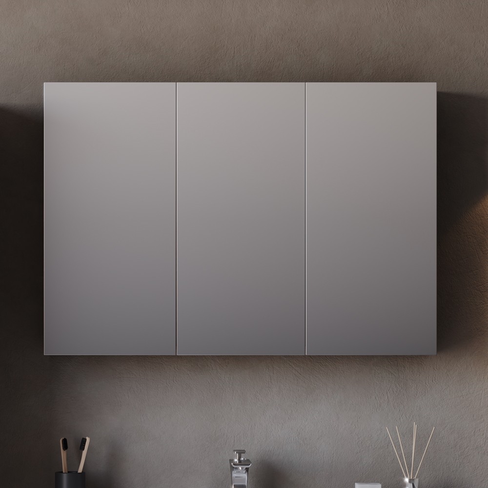 Καθρέπτης μπάνιου Smile 100 Barok Ματ 100x14x68 εκ.