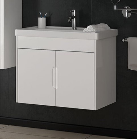 Πάγκος μπάνιου με Νιπτήρα ADA 80 Λευκή Ματ Λάκα 80x45x55 εκ. Πάγκος μπάνιου με Νιπτήρα ADA 80 Λευκή Ματ Λάκα 80x45x55 εκ.