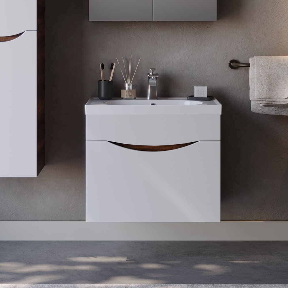 Πάγκος μπάνιου με Νιπτήρα SMILE 65 Λευκό - Barok 65x45.5x54.5 εκ. Πάγκος μπάνιου με Νιπτήρα SMILE 65 Λευκό - Barok 65x45.5x54.5 εκ.