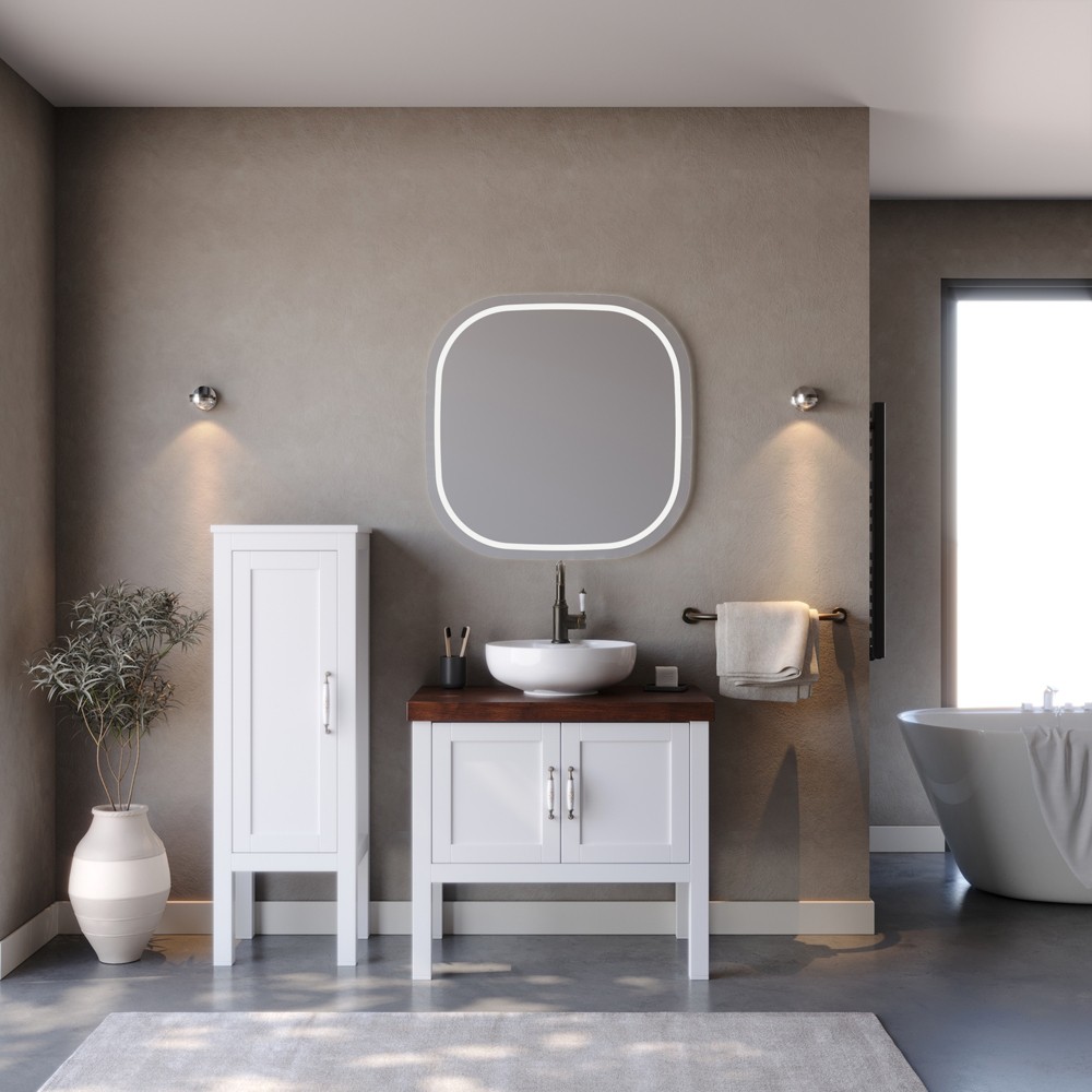 Σετ Έπιπλο Μπάνιου LONDON 85 Λευκό