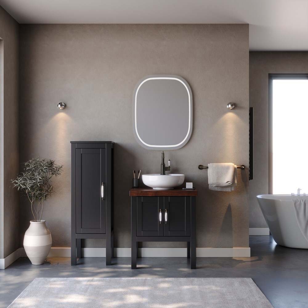 Σετ Έπιπλο Μπάνιου LONDON 65 Μαύρο