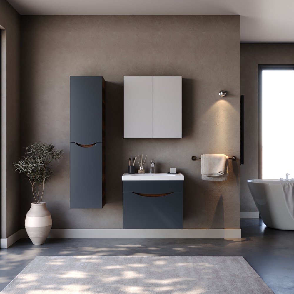 Σετ Έπιπλο Μπάνιου SMILE 65 Ανθρακί - Barok Σετ Έπιπλο Μπάνιου SMILE 65 Ανθρακί - Barok