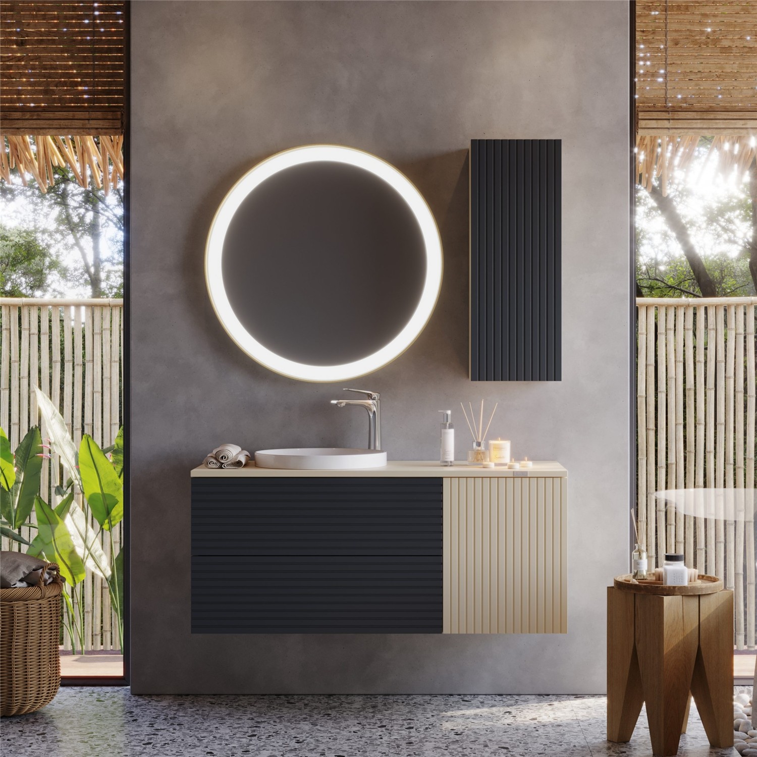 Σετ Έπιπλο Μπάνιου VIEN 120 Ανθρακί Σετ Έπιπλο Μπάνιου VIEN 120 Ανθρακί