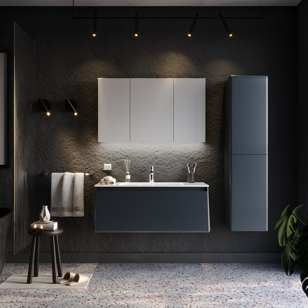 Σετ Έπιπλο Μπάνιου BELLA 100 Ανθρακί