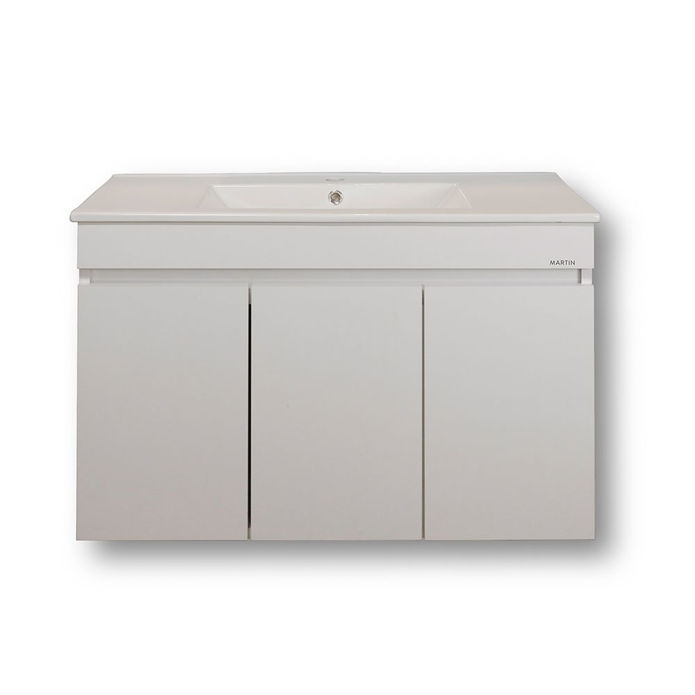 Πάγκος μπάνιου με Νιπτήρα OMEGA 85 Λευκό 82x44x60 εκ.