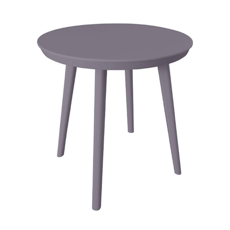 Τραπέζι FL8871 FYLLIANA Πλαστικό Στρογγυλό Γκρί 50x50x52 εκ.