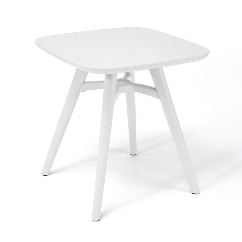 Τραπέζι FL8863 Fylliana Πλαστικό Τετράγωνο Λευκό 51x51x51 εκ.