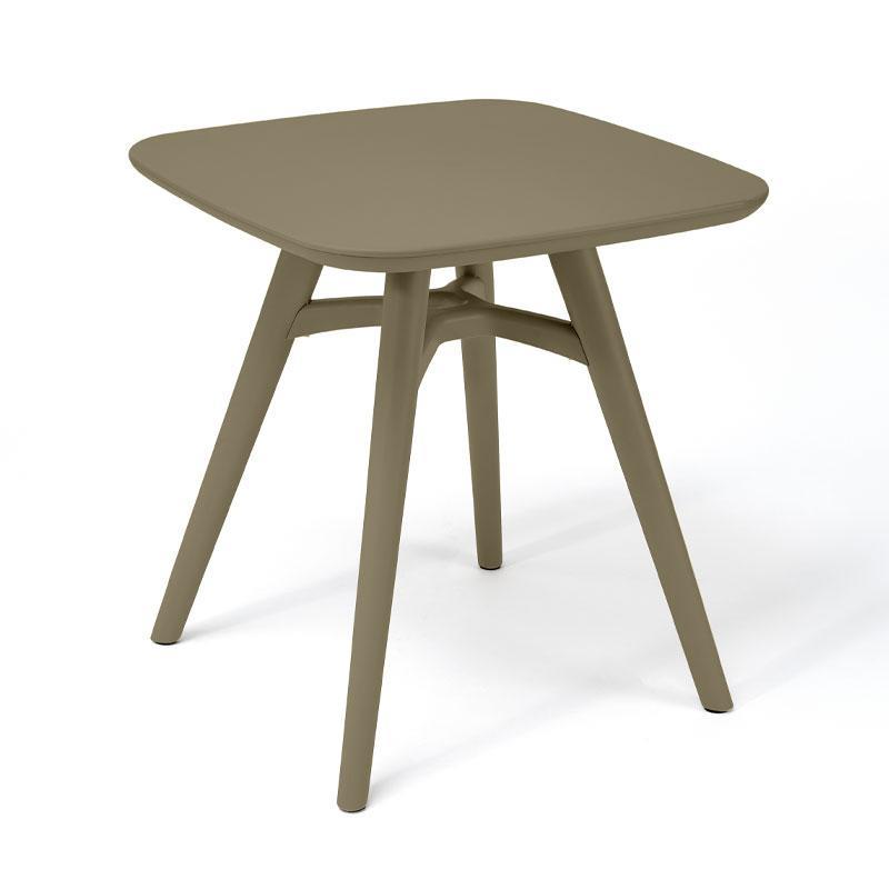 Τραπέζι FL8863 Fylliana Πλαστικό Τετράγωνο Cappuccino 51x51x51 εκ.