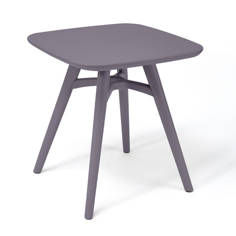 Τραπέζι FL8863 Fylliana Πλαστικό Τετράγωνο Γκρί 51x51x51 εκ.